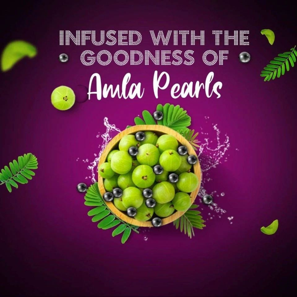 Sunsilk Stunning Black Shine Shampoo with Amla-Oil, Pearl, and Vitamin E - 340ml - Image 3 of 4