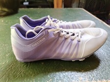 Thestron Track  Field racing shoes Purple And White with spikes size EUR 40