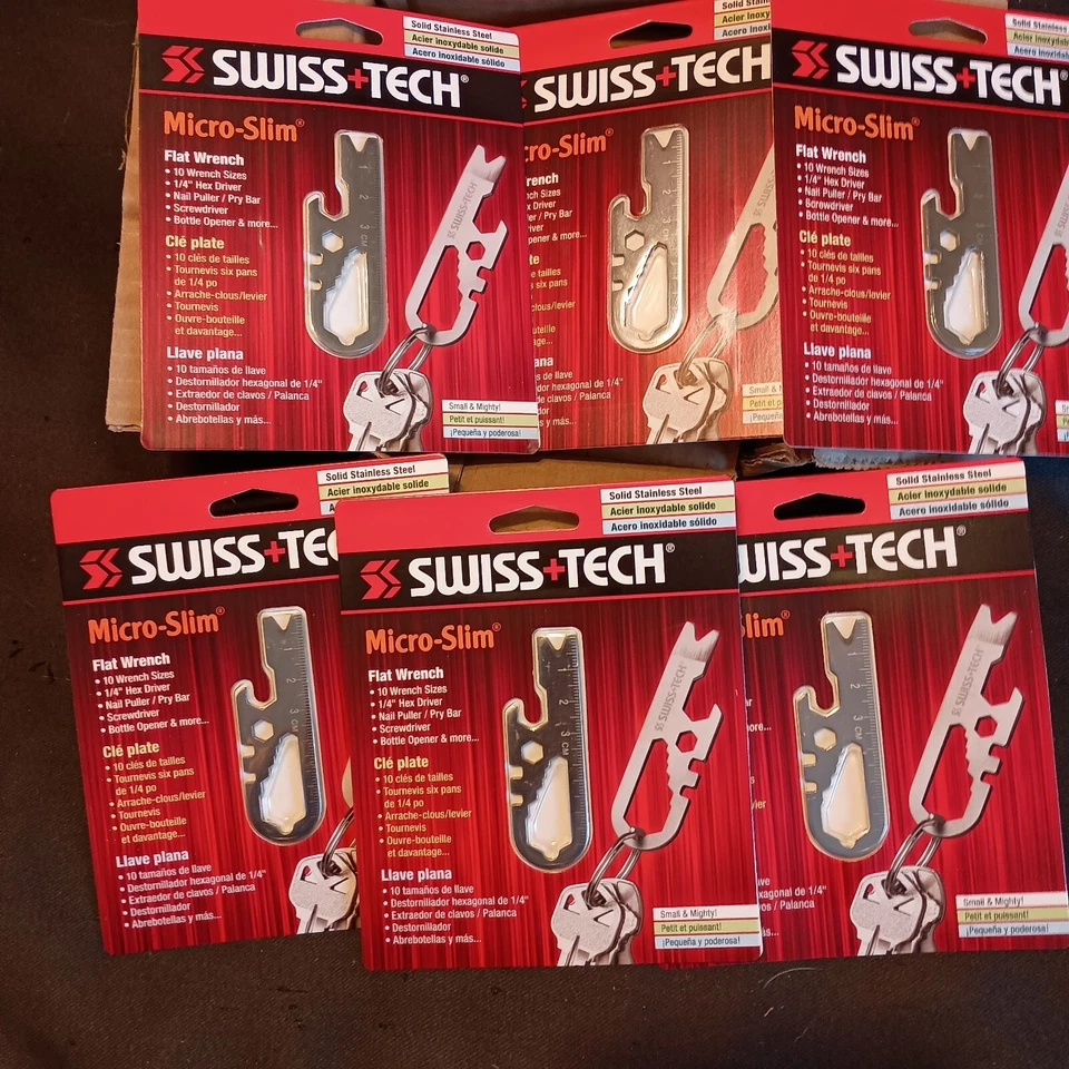 Sale! 72 Swiss Tech Mini Tool Keychain Stainless Wrench Pry Bar Bottle Opener - Image 2 of 4