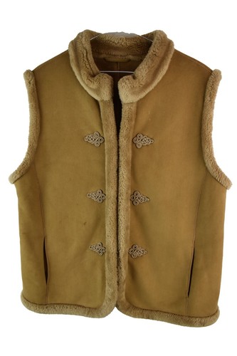 BASLER Brown Faux Suede Lined Gilet size Uk 18 Womens Casual Outdoors Outerwear