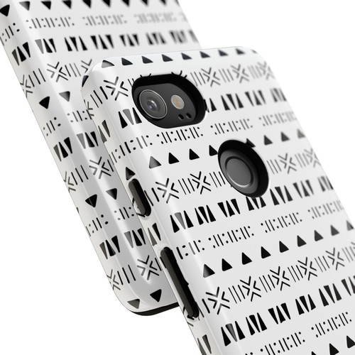 Black and White Southwestern Aztec Pattern Google Pixel Tough Cases - 第 124/131 張圖片