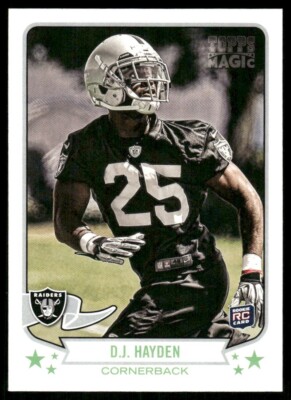 2013 Topps Magic #151 D.J. Hayden RC Raiders football card