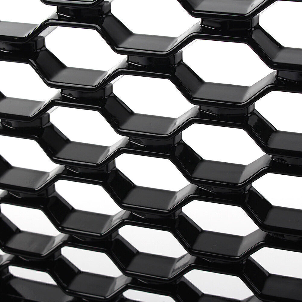 Front Upper Vent Grille Gloss Black Mesh Radiator Fit Jaguar F-PACE 2016-2020