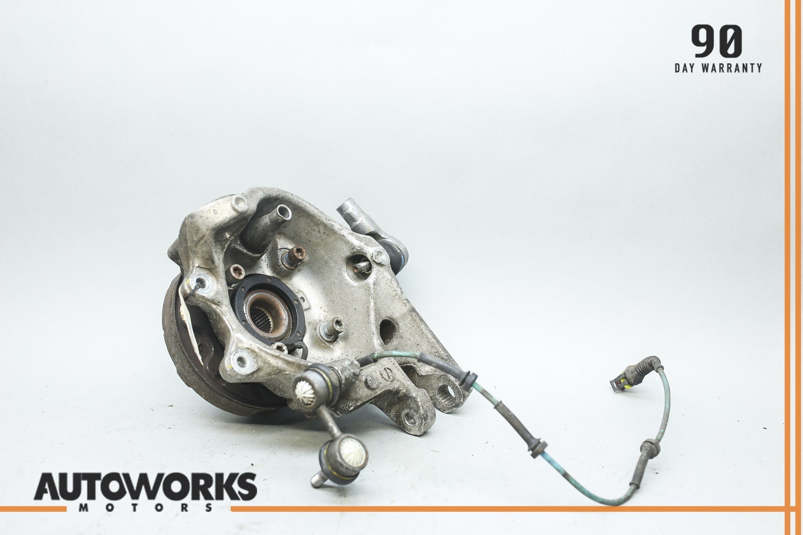 06-10 Maserati Quattroporte M139 Rear Right Spindle Knuckle Hub w/ Carrier OEM