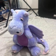 Vintage Dragon Plush Purple Dakin Pink Blue Stuffed Animal 1983 Toy Doll