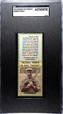 1936 Diamond Matchbooks FRANKIE FRISCH St. Louis Cardinals SGC AUTHENTIC *Green*