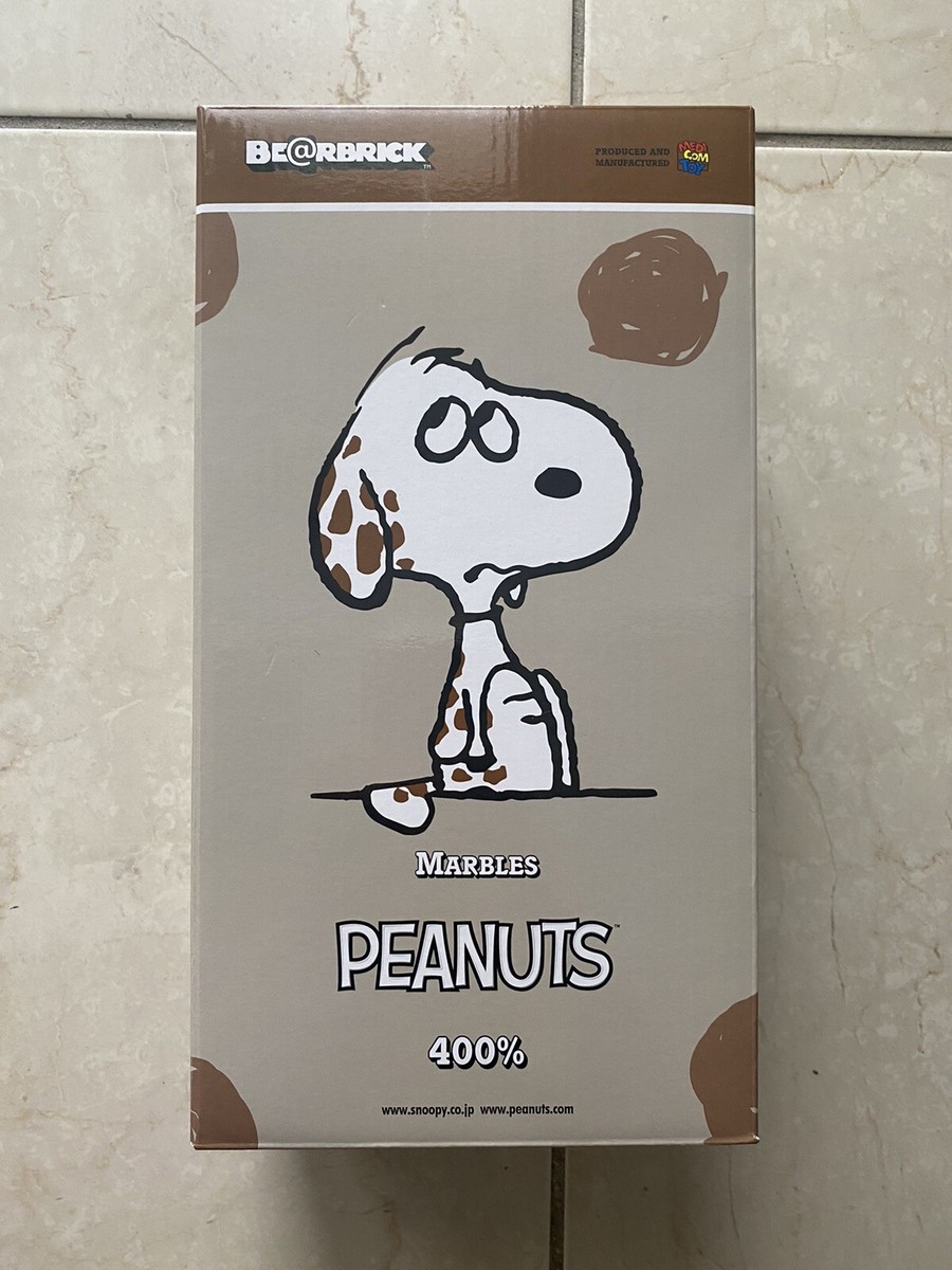 400% Bearbrick Peanuts Snoopy Be@rbrick 2021 Marbles Rare
