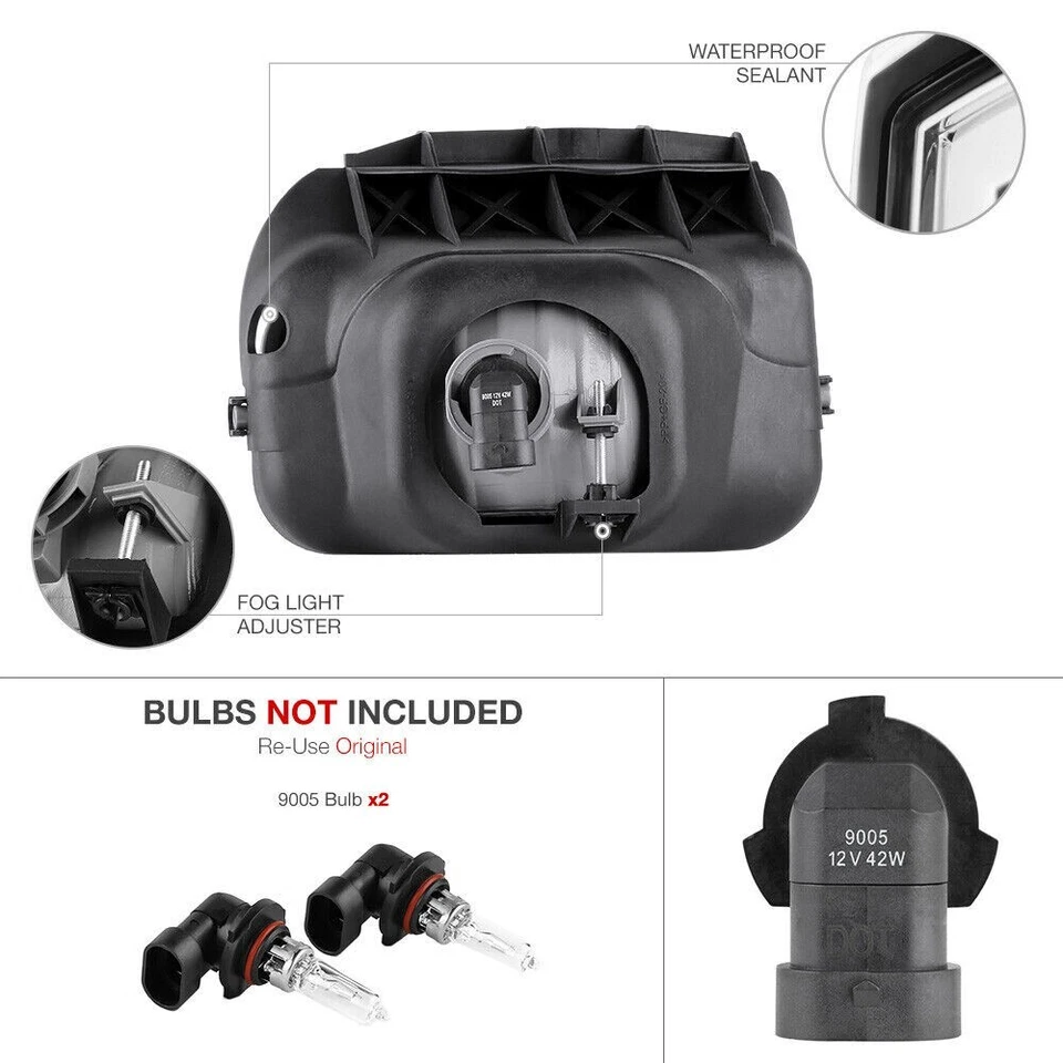 {PLUG&PLAY}Para 03-06 Chevy Silverado 1500 2500 3500 cromo parachoques luz antiniebla lámpara Foto 4 de 4