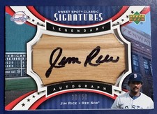 Jim RICE🔥2007 Sweet Spot Classic Signatures AUTO #SPS-JR 30/50 HOFer Red Sox📈