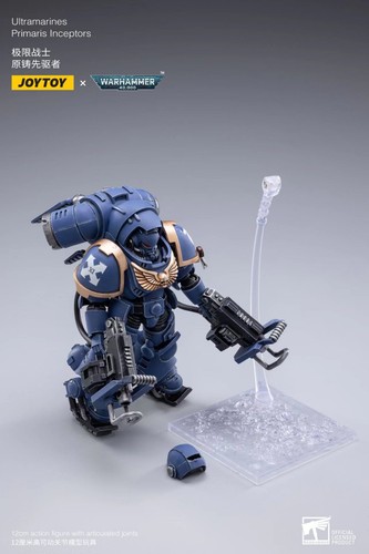 1x (one figure) Ultramarine Primaris Inceptor JOYTOY Warhammer 40k 1/18 - Imagen 7 de 7