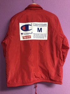supreme champion label coaches jacket