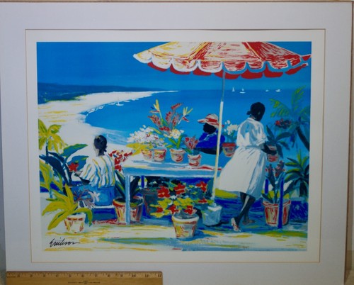 Impresión de Bellas Artes - Sin Enmarcar Firmado Shari Erickson - Ambiente de Playa Audaz - Flor Damas - Imagen 7 de 8