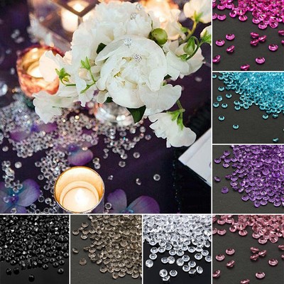4 5mm Crystal Diamond Confetti Wedding Vase Filler Party Decor