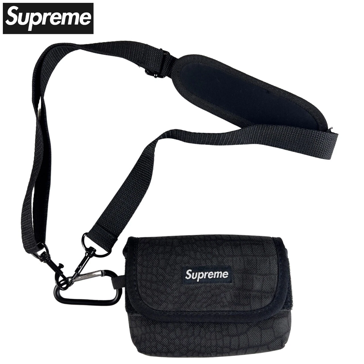 Supreme 2013 Croc Camera Pouch Bag Black
