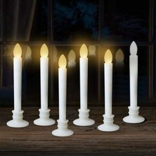 6 PCS Window Candle Light w/Removable Candle Holders for Xmas Wedding Home Dinne