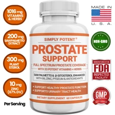 Prostate Support Supplement 33 Herb Complex Urinary Functions & Prostate Health