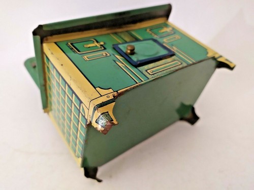 ♥ CUCINA IN LATTA GIOCATTOLO 3 PENTOLINE SCOLAPASTA RAME POSATE VINTAGE PENTOLE - Foto 5 di 6