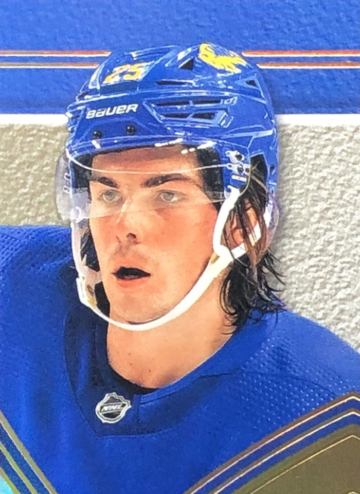 2022-23 UD EXQUISITE COLLECTION Owen Power /25 GOLD SSP Rookie Card No. O8R-OP - Image 4 of 4