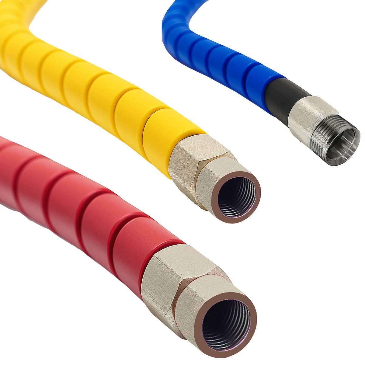Electriduct 1.5 Polypropylene Non-Slit Wire Loom Corrugated Flexible Conduit - 10 Feet - White
