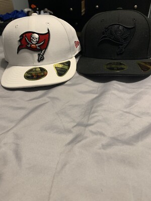 Lo2 New Era NFL Men's Tampa Bay Buccaneers 59Fifty Low Profile Hats Black/White