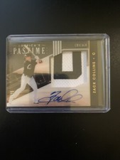 2020 Panini America's Pastime Material Sigs Gold #28 Zack Collins White Sox