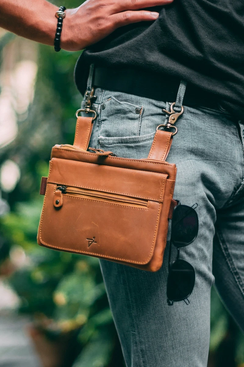 Men's Wallet, Hand Stitched Genuine Leather Gents Wallet Purse, Trifold  Wallet with Better Organised and Compact