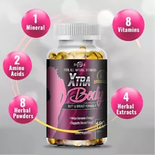Breast Enlargement Breast Growth Breast Lift Butt Supplement 120 Capsules