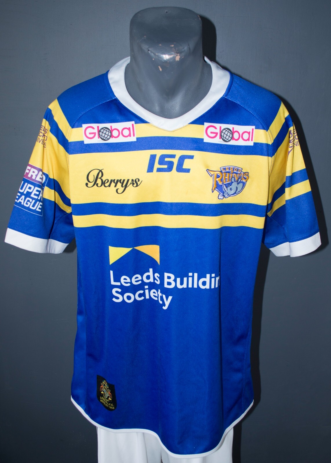 Leeds Rhinos Jersey Rugby League Shirt Home Mens Original ISC Size