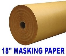 Brown Masking Paper 450mm x 180 metres 18" Spray Paint Sheeting Paint Absorbent
