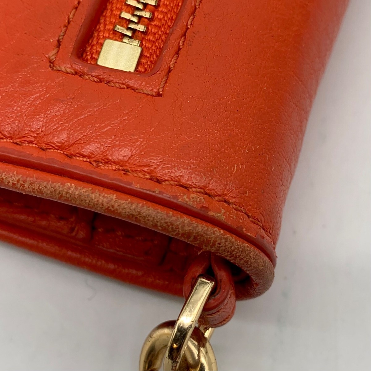 Tory Burch Orange Leather Britten Smartphone Wristlet | eBay