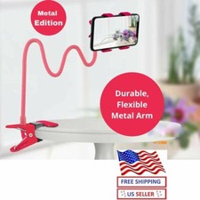 Flexible 360 Clip Mobile Cell Phone Holder Lazy Bed desk Bracket Mount Stands us