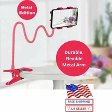 Flexible 360 Clip Mobile Cell Phone Holder Lazy Bed desk Bracket Mount Stands us