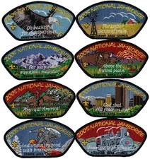 2005 Jamboree Denver Area CO "America the Beautiful" Set of 8 JSP Bdr (AR1836)