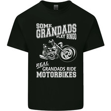 Camiseta Camiseta de algodón para hombre Some Grandads Play Bingo Real Grandads Ride Motorbikes