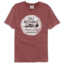 National Hot Rod Association Adult T- Shirt 1962 National Drag Show Speedway