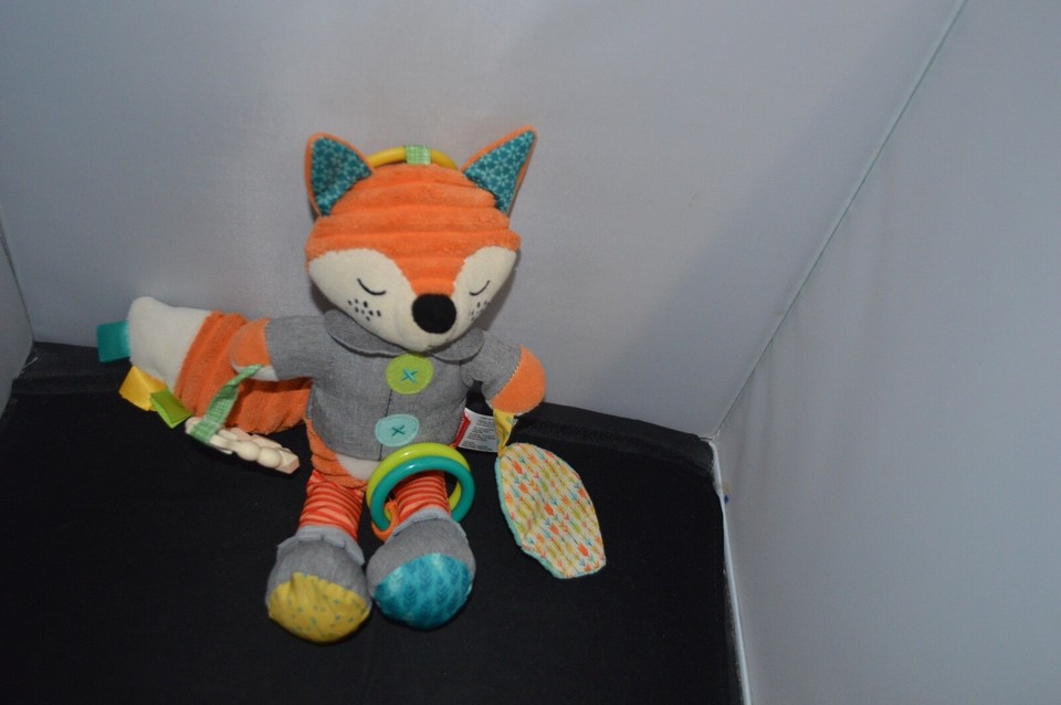 INFANTINO FOX baby toy rattle teething plush 12" Box K2 eBay