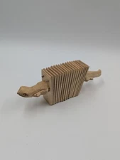 Wooden Lizard Clacker Castanets Percussion Instrument Handmade