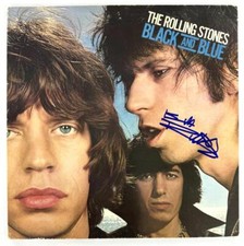 Keith Richards Rolling Stones Signed Autograph Album Record - Black and Blue BAS