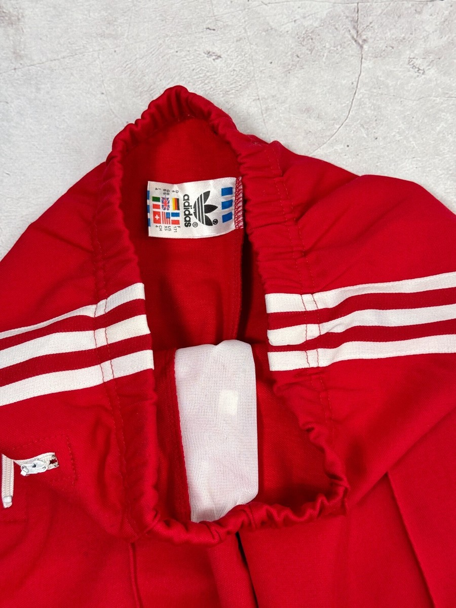 90s adidas ウォームアップジャケット H.K. RYFERS Vintage Adidas Track Suit Jacket & Pants HONG KONG Red size