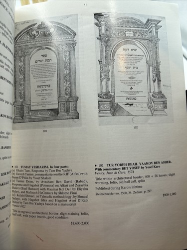 Christie’s Catalog: Judaica Books, Manuscripts & Art- June 1985-Prices Realized - Picture 7 of 10