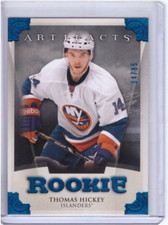 Thomas Hickey 2013-14 Artifacts Rookie Sapphire Parallel Card #195 /85