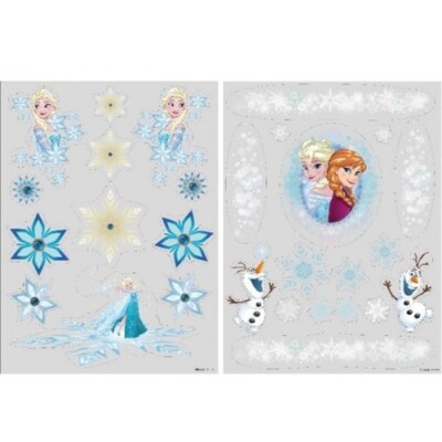 Kurt Adler Fensteraufkleber Disney Frozen - DN96060 - Nagelneu in Verpackung