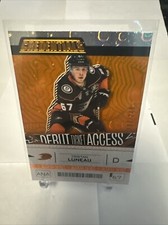 2023-24 UPPER DECK CREDENTIALS TRISTAN LUNEAU Orange 182/249 DEBUT TICKET ACCESS