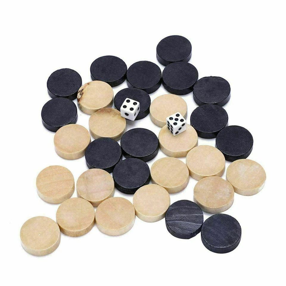 Large Chess Wooden Set Folding Chessboard  Piece Wood Board Family Xmas Home Toy - Image 3 of 4