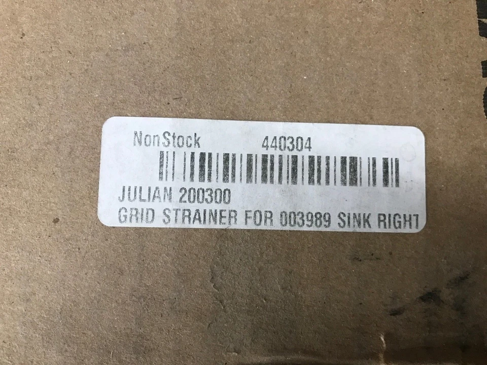 Julian 200300 底部 9x16 网格滤网适用于 003989 水槽右 H293 — 第 2/3 张图片