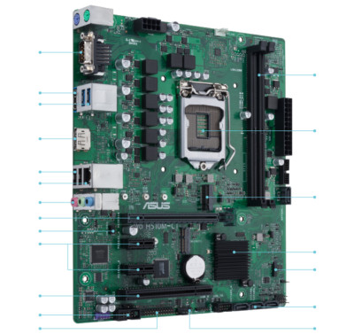 ASUS H510M Intel 1200 Micro ATX DDR4 Motherboard m.2 NVME WiFi
