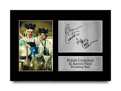 Bryan Cranston signed vorgedruckt Autogramm A4 Foto Geschenk für einen Breaking Bad Fan