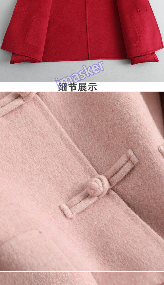 Autumn And Winter Double-faced Woolen Goods Cashmere Coat Small-sized Woolen Coat