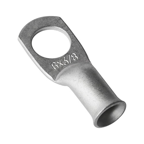 10pcs Tinned Copper Welding Battery Cable Ends Lugs 6AWG 3/8" Hole