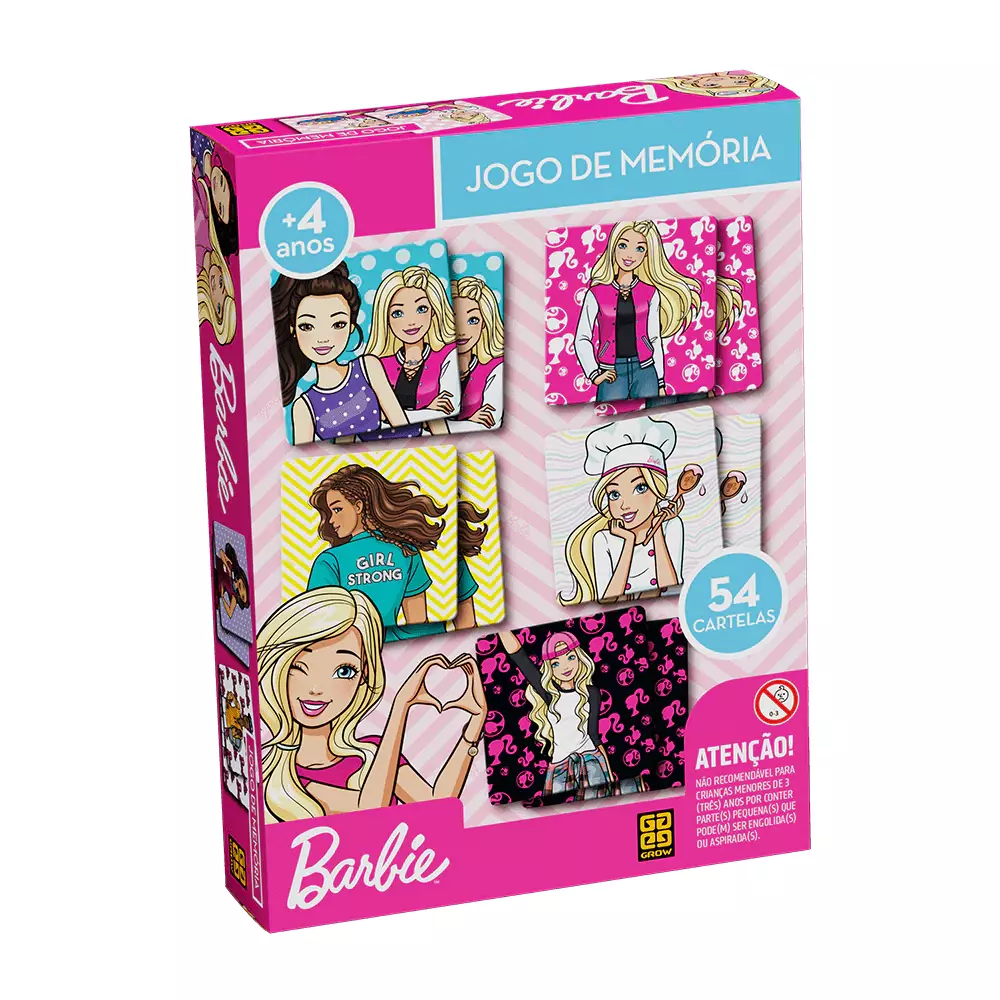 Jogo de Memória Barbie / Barbie Memory Set - Grow